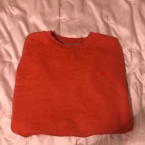 Orange Champion Crewneck Pullover!